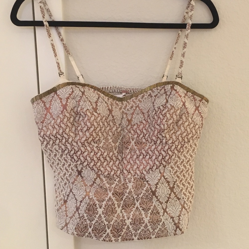 Free People bustier top. Size 6. Removable straps! - Picture 4 of 4